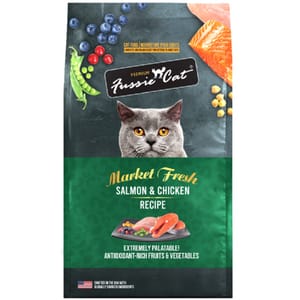 Fussie Fussie Cat 貓糧 Market Fresh 純天然貓糧 三文魚及雞肉配方 3.5lb 5lb  正面圖
