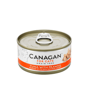 CANAGAN原之選 CANAGAN原之選 貓罐頭 無穀物貓罐頭 吞拿魚及蝦 75g 75g  正面圖