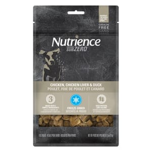 Nutrience Nutrience SUBZERO 狗零食 凍乾脫水狗小食 鮮雞肉、雞肝、鴨 70g 70g  正面圖