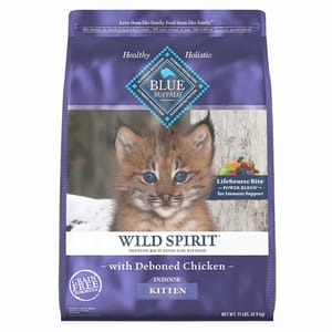 BLUE BLUE BUFFALO 貓糧 幼貓室內貓 雞肉配方 11lb 11lb 正面圖