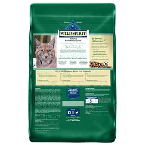 BLUE BLUE BUFFALO 貓糧 成貓室內貓 鴨肉配方 11lb 11lb  背面圖