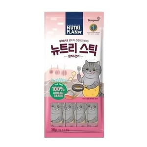 Nutriplan Nutriplan 貓肉泥 營養企劃 韓國肉泥餐包 三文魚及吞拿魚 14g 4本 - 限時優惠 14g 正面圖