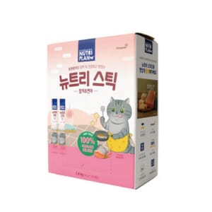Nutriplan Nutriplan 貓肉泥 營養企劃 韓國肉泥餐包 三文魚及吞拿魚 14g 100本 - 限時優惠 14g 正面圖