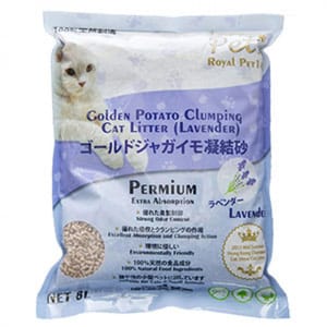 ROYAL ROYAL PET148 黃金馬鈴薯幼條凝結砂 薰衣草味 9.5L 5L  正面圖