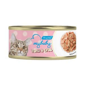 My My baby 貓罐頭 吞拿魚及蟹柳 Tuna with Crab 85g 85g  正面圖