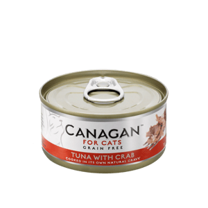CANAGAN原之選 CANAGAN原之選 貓罐頭 無穀物貓罐頭 吞拿魚及蟹 75g 75g  正面圖