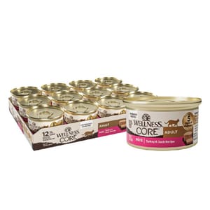 WELLNESS WELLNESS CORE 貓罐頭 無穀物 Classic Pate 火雞及鴨肉 5.5oz 156g 5oz  正面圖