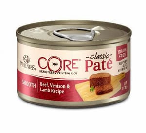 WELLNESS WELLNESS CORE 貓罐頭 Classic Pate Smooth 無穀物 牛肉鹿肉及羊肉 Beef, Venison & Lamb 5.5oz 5oz 正面圖
