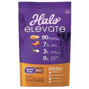 HALO HALO 狗糧 成犬無穀糧 雞肉甜薯配方 20lb 20lb 正面圖
