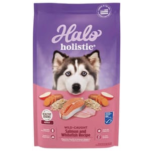 HALO HALO 狗糧 成犬糧 野生三文魚及白魚配方 3.5lb 5lb 正面圖