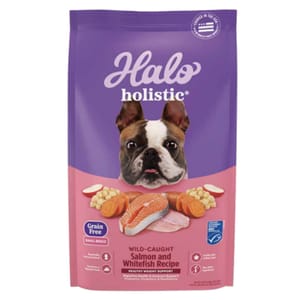 HALO HALO 狗糧 小型犬成犬無穀糧 野生三文魚及白魚配方 3.5lb 5lb  正面圖