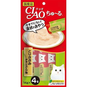 CIAO CIAO 肉泥 貓零食 雞肉肉醬 14g 4本入 SC-107 14g 正面圖
