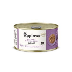 Applaws Applaws 貓罐頭 天然優質鯖魚及沙甸魚 Mackerel with Sardine 70g 70g 正面圖