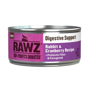 RAWZ RAWZ 貓罐頭 Soultion Based系列 消化系統保健配方 兔肉、蔓越莓 155g 155g  正面圖
