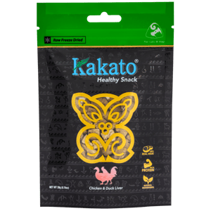 Kakato Kakato 卡格 貓狗零食 凍乾純肉小食 雞+鴨肝 20g 20g 正面圖