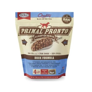 Primal Primal 狗糧 急凍鮮肉粒系列 鴨肉配方 4lb 4lb 正面圖