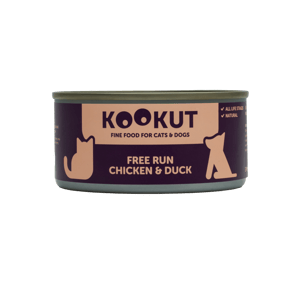 KOOKUT KOOKUT 貓狗罐頭 100% 天然 放養雞及鴨 150g 150g  正面圖