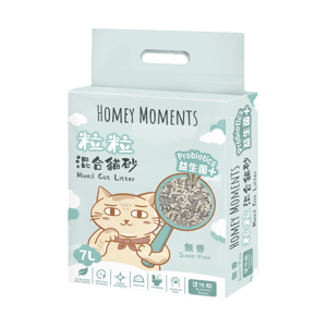 Homey Homey Moments 益生菌活性碳粒粒 混合貓砂 7L 7L 正面圖