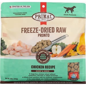 Primal Primal 狗糧 脫水凍乾肉粒系列 雞肉配方 16oz 16oz 正面圖