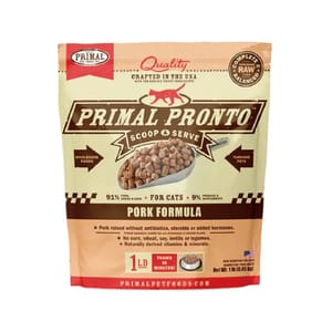 Primal Primal 貓糧 急凍鮮肉粒系列 豚肉配方 1lb 1lb  正面圖