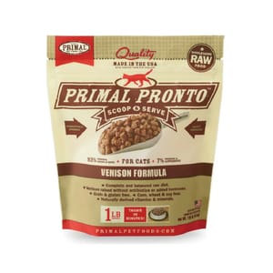 Primal Primal 貓糧 急凍鮮肉粒系列 鹿肉配方 1lb 1lb 正面圖