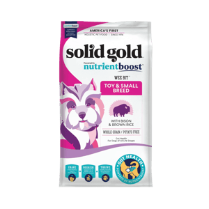 Solid Solid Gold 素力高 狗糧 小型犬全年齡 野牛配方 11lb 11lb 正面圖
