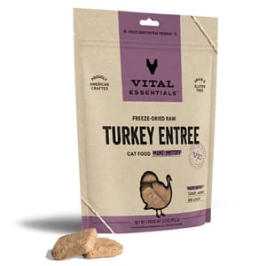 VITAL VITAL ESSENTIALS 貓糧 凍乾脫水生肉糧 迷你肉餅 火雞肉 3.75oz 75oz 正面圖