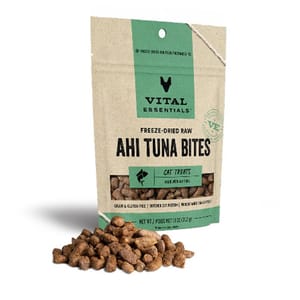 VITAL VITAL ESSENTIALS 凍乾貓零食 吞拿魚粒 1.1oz 1oz  正面圖
