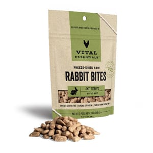 VITAL VITAL ESSENTIALS 凍乾貓零食 兔肉粒 0.9oz 9oz 正面圖