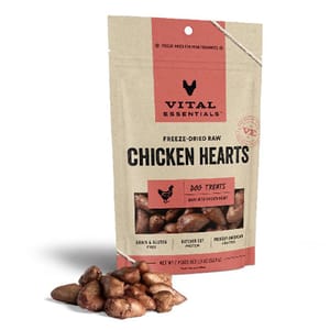 VITAL VITAL ESSENTIALS 凍乾狗小食 雞心粒 1.9oz 9oz 正面圖