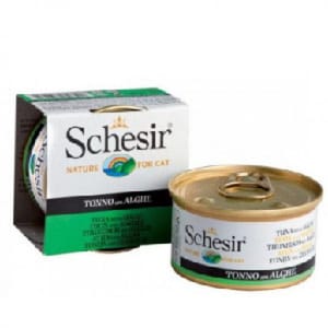 Schesir Schesir 啫喱貓罐頭 吞拿魚及海藻飯 85g 85g  正面圖