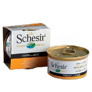 Schesir Schesir 啫喱貓罐頭 吞拿魚及蘆薈飯 85g 85g 正面圖