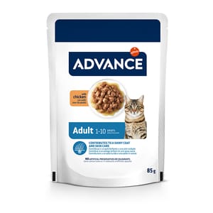 ADVANCE ADVANCE 貓濕糧 日常護理 成貓配方 雞肉 85g 85g  正面圖