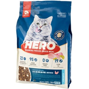 HeroMama HeroMama 貓糧 益生菌晶球糧 全齡曠野鮮雞 4.5kgJS040 5kg 正面圖