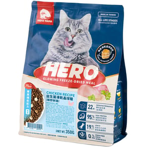 HeroMama HeroMama 貓糧 益生菌晶球糧 機能護膚鮮雞 350g 350g  正面圖