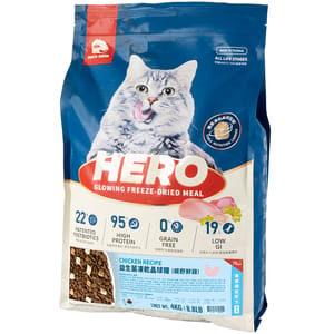 HeroMama HeroMama 貓糧 益生菌晶球糧 機能護膚鮮雞 4kg 4kg  正面圖