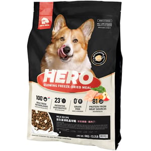 HeroMama HeroMama 狗糧 益生菌晶球糧 羊奶燉雞+雞肉丁 6kg 6kg 正面圖