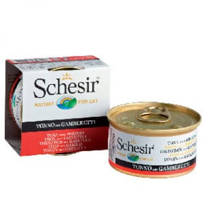 Schesir Schesir 啫喱貓罐頭 吞拿魚及鮮蝦飯 85g 85g 正面圖