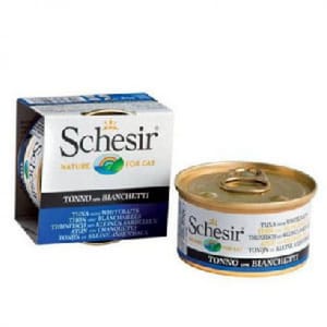 Schesir Schesir 啫喱貓罐頭 吞拿魚及白飯魚飯 85g 85g 正面圖