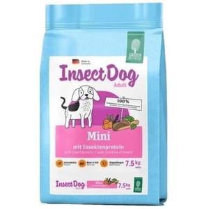 Green Green Petfood Insect Dog 無穀物狗糧 蟲製防皮膚過敏小型犬配方 Mini 7.5kg 5kg  正面圖