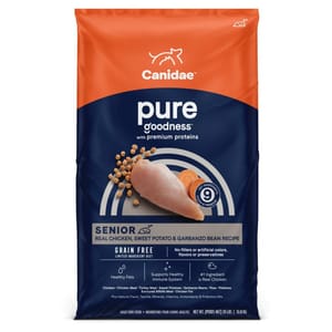CANIDAE CANIDAE 咖比 狗糧 PURE 無穀物老年犬配方 22lb 22lb 背面圖
