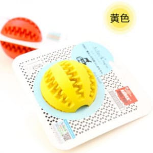 Aduck Aduck 橡膠食物誘導彈力球狗狗訓練玩具   正面圖