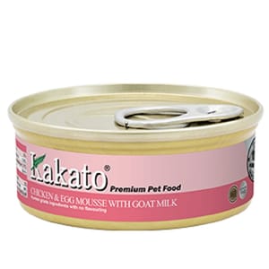 Kakato Kakato 罐頭 貓狗罐頭 雞肉+蛋+羊奶慕絲 40g 40g  正面圖