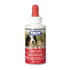 TROY TROY 幼貓 幼犬杜蟲糖漿 50ml 50ml 正面圖