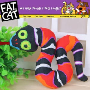 FATCAT FATCAT 搞鬼造型逗貓玩具 大紅蛇   正面圖
