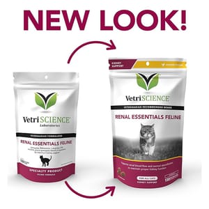 VetriScience VetriScience Renal Essentials Feline 120 Bite- Sized Chews 正面圖