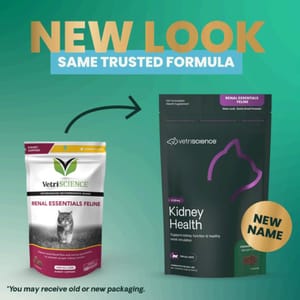 腎臟保健 防尿石 VetriScience 貓⽤ 腎臟保健咀嚼⽚ 120粒 雞⾁味 (0900662.120)