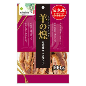 日本Q-Pet 日本Q-Pet 狗小食 羊の煌 厚切羊肉片 100g 100g 正面圖