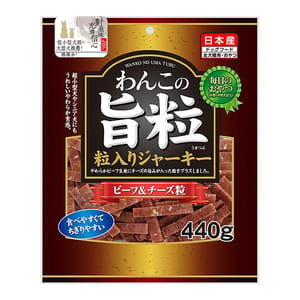 日本Q-Pet 日本Q-Pet 狗小食 旨粒 牛肉+芝士粒 440g 440g 正面圖