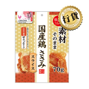 日本Q-Pet 日本Q-Pet 狗小食 雞肉片 70g 70g 正面圖